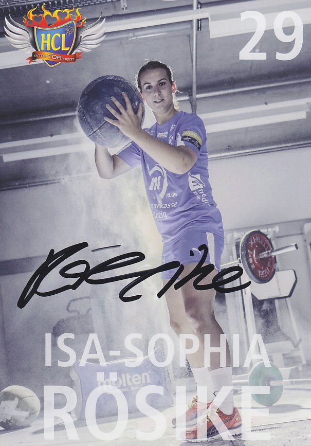 Autogramm Isa Sophia Rösike Frauen Handball HCL Leipzig * 
